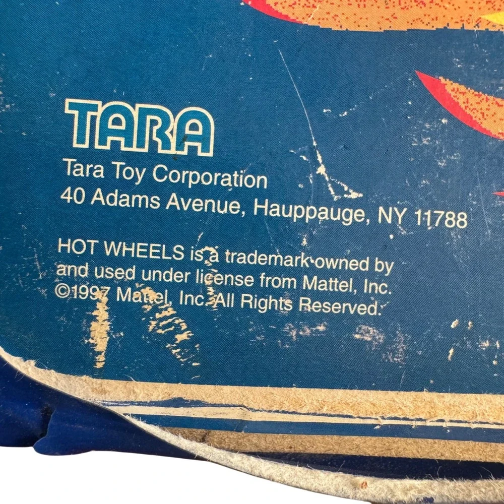 Vintage 1997 Hot Wheels Racing 48 Car Carry Case Tara Toy Blue with 24 Cars